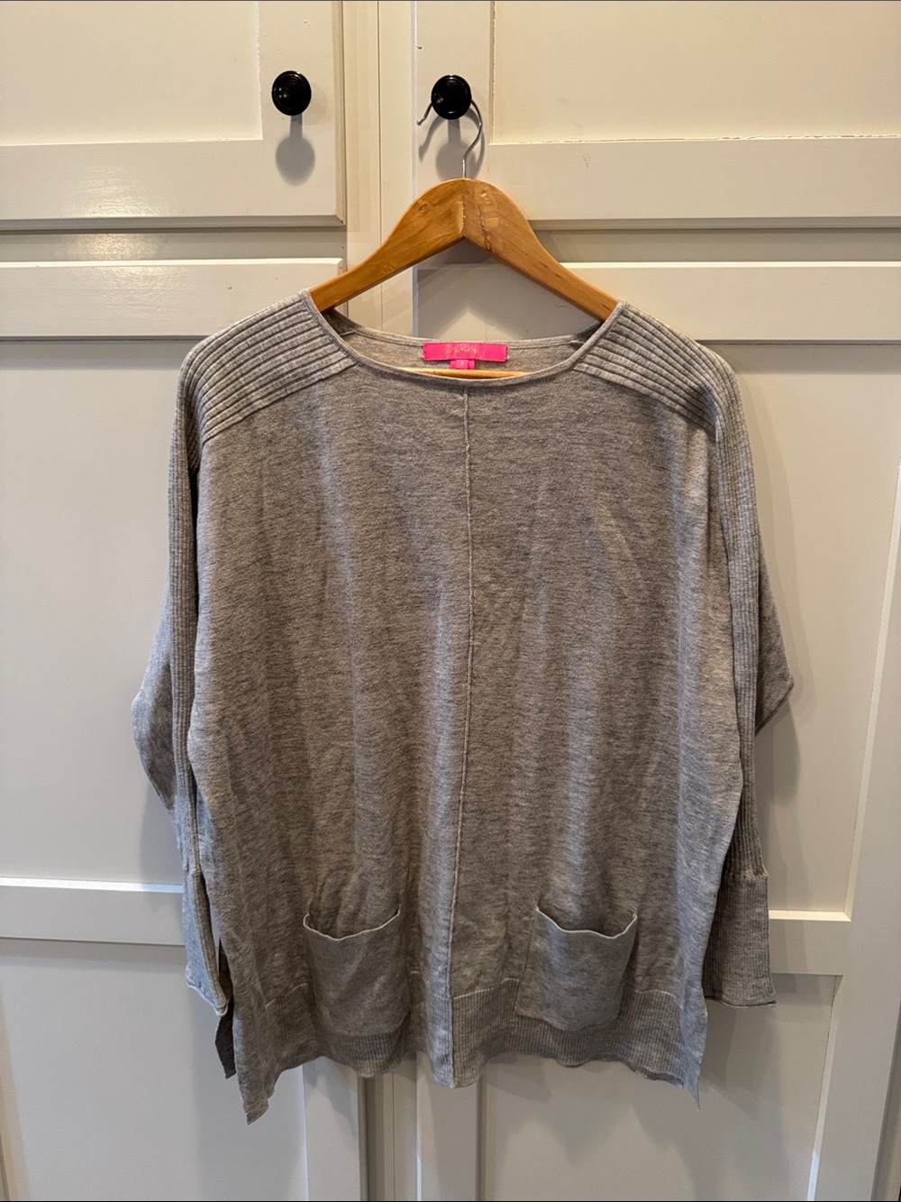 Lilly Pulitzer Gray Knit Crewneck Sweater